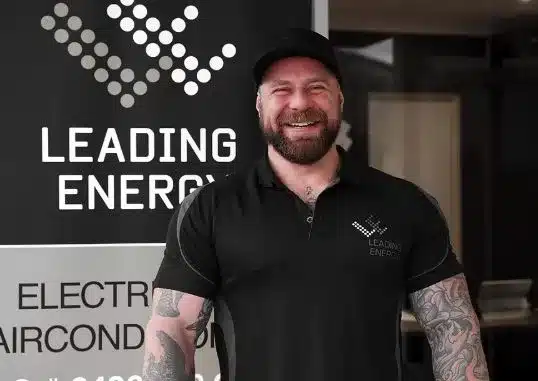 Two tradies on a job site